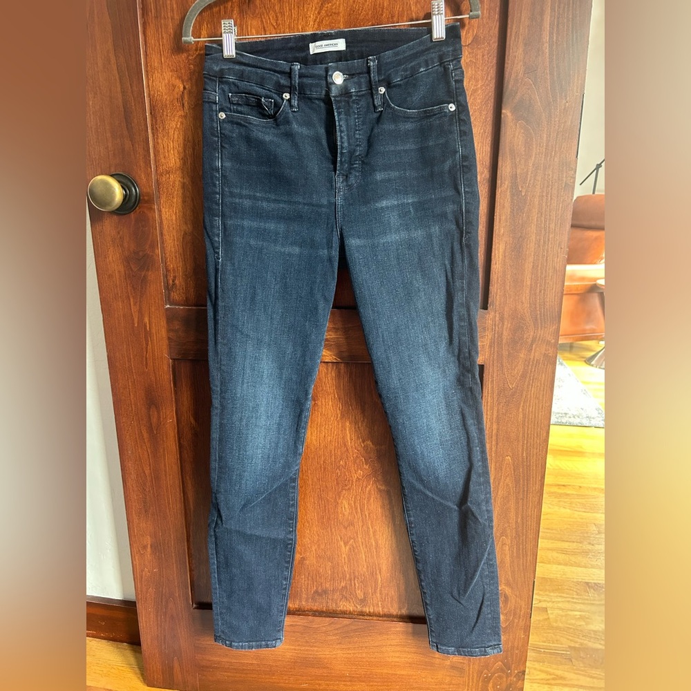 Good American Dark Indigo Skinny Jeans